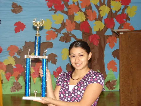Martha Galvan in her classroom
