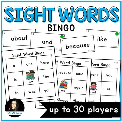 Sight Word Bingo cover